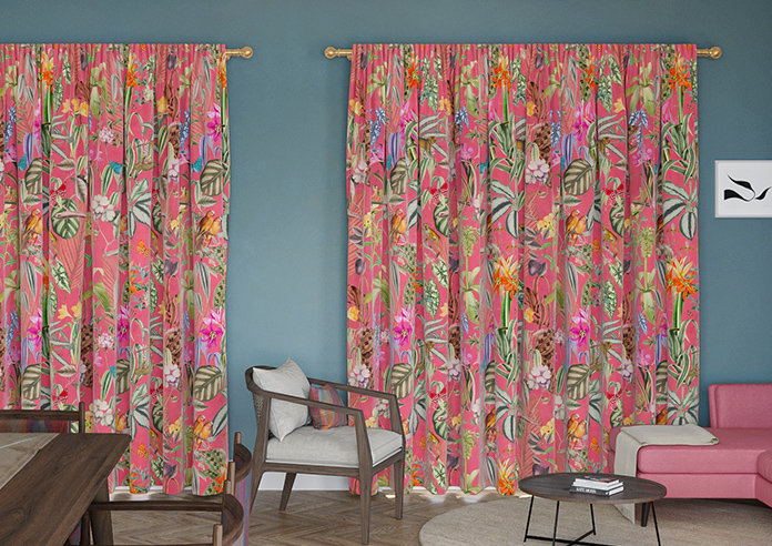 Barbados, Flamingo Pink - Made to Measure Curtain - Image 7